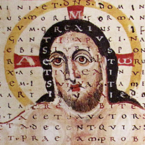 Aom in Jesus' halo