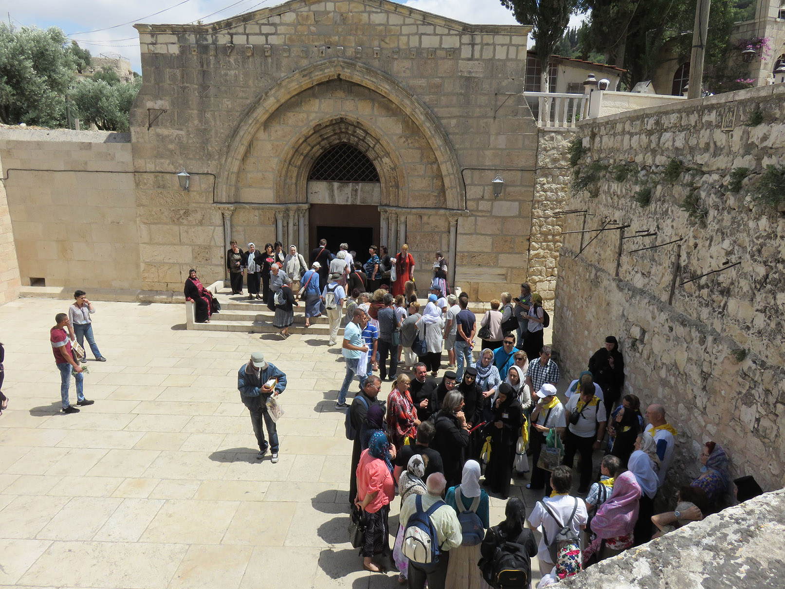 PILGRIMS AT THE TOMB