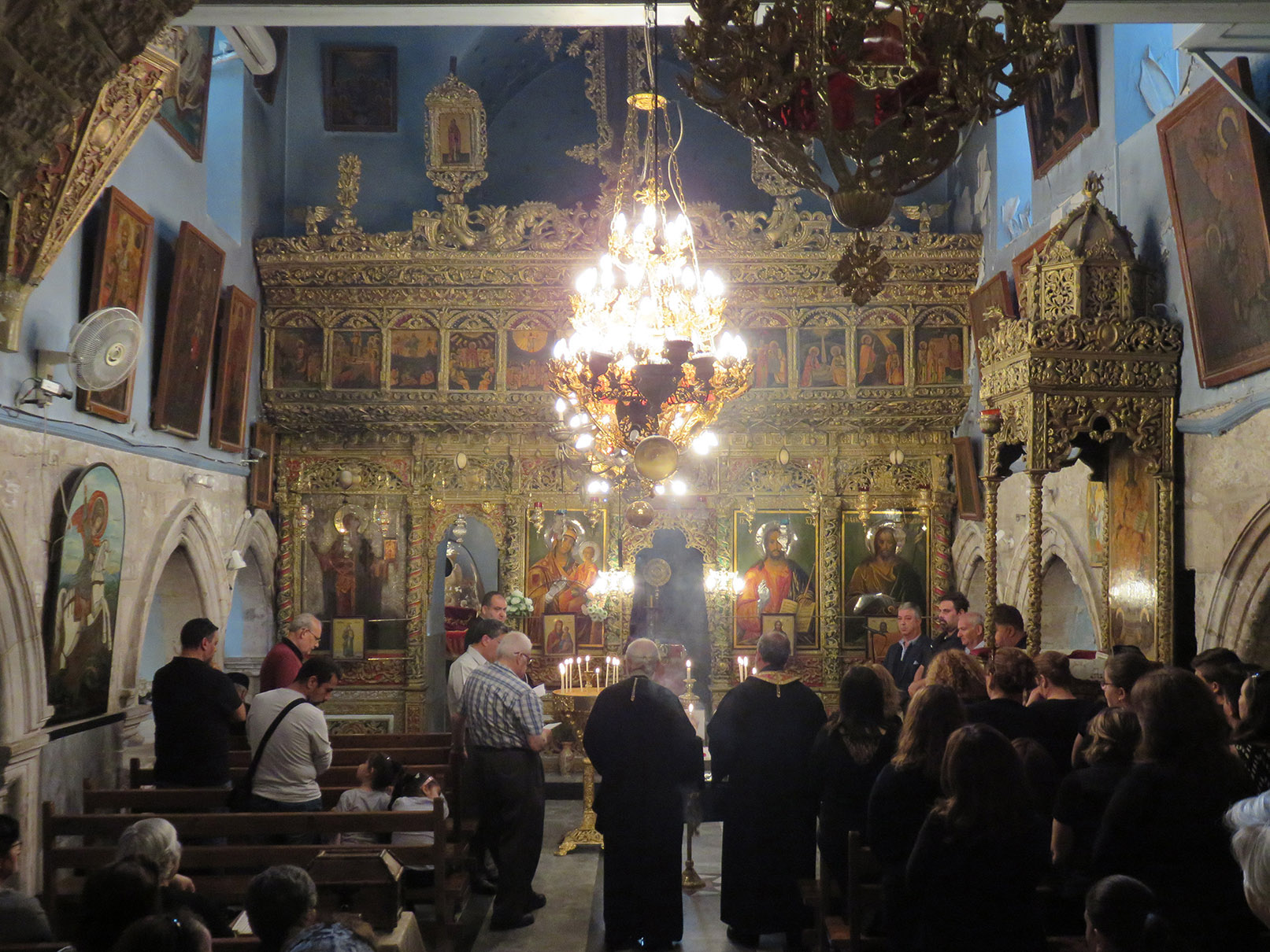 A MEMORIAL SERVICE at an Arab Orthodox church