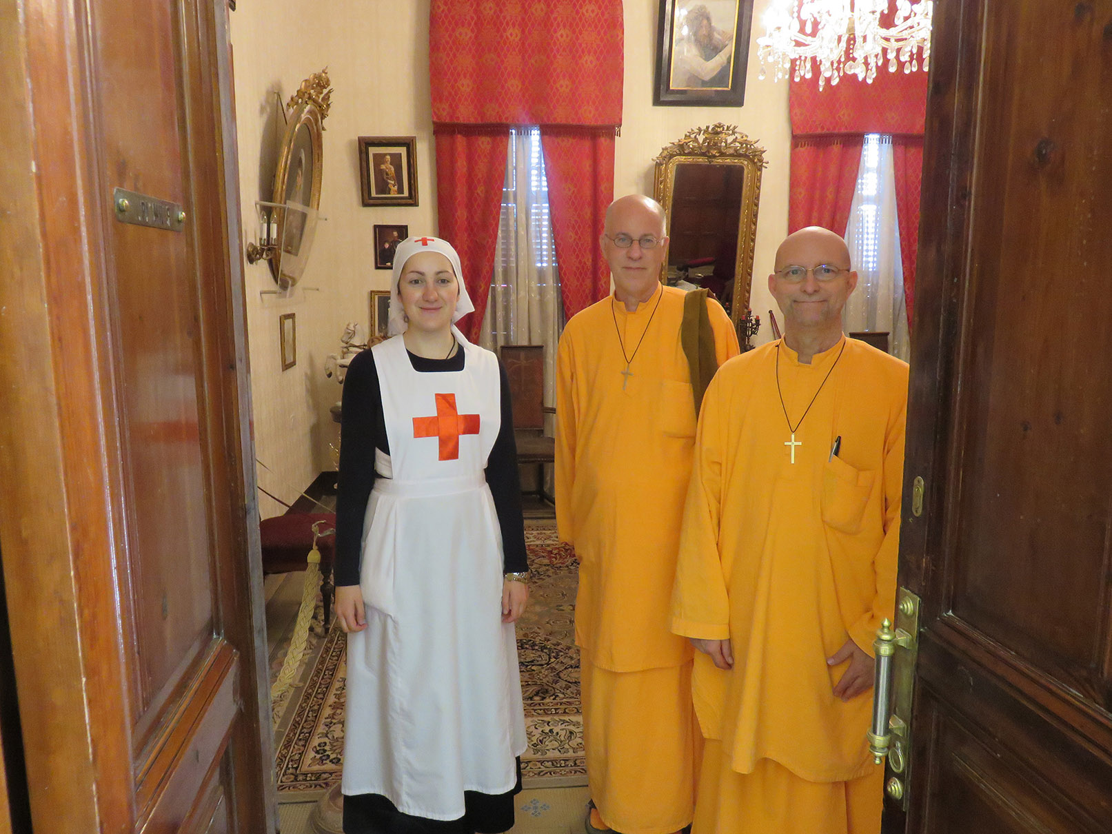 SISTER HELENA at the Church of St. Alexander Nevsky in Jerusalem