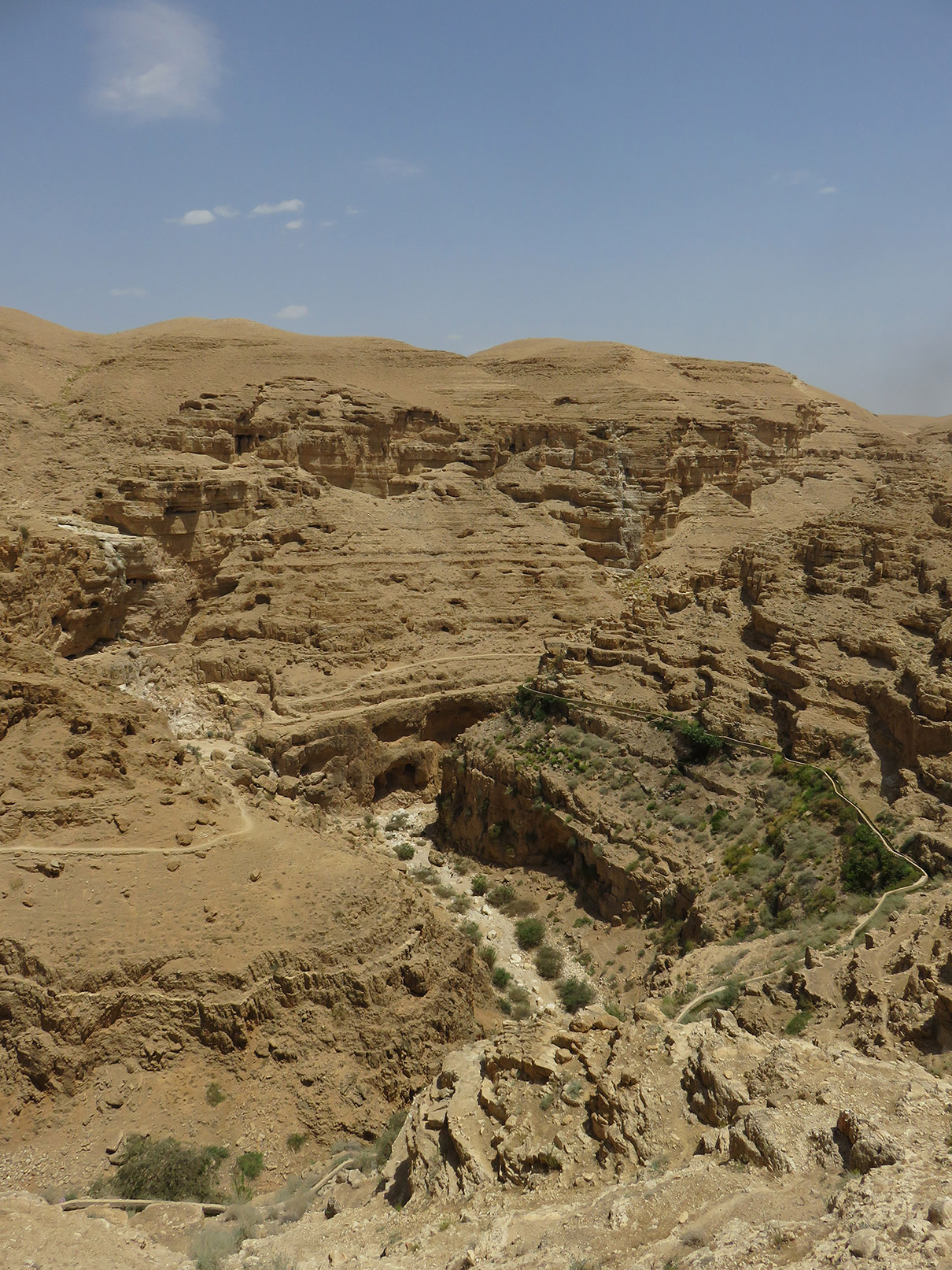 DESERT GORGE near St. George Monastery in Israel