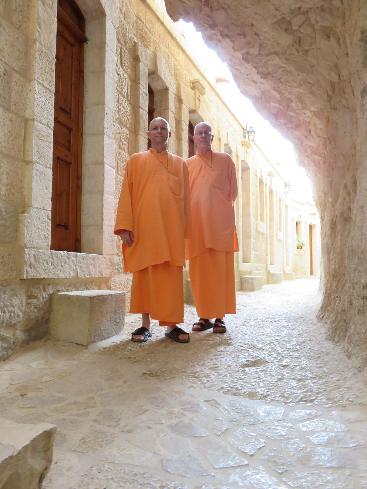 IN THE WALKWAY of the Quarantal Monastery