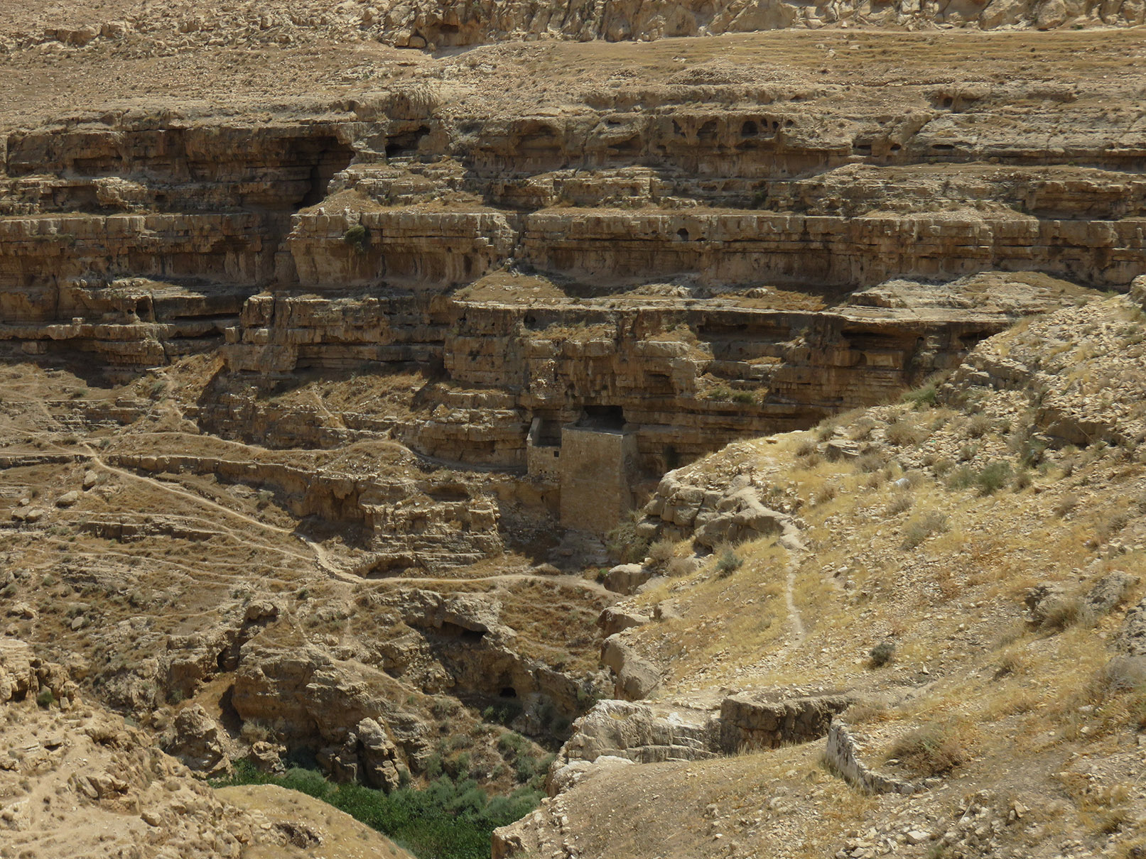CLIFFSIDE RETREAT at Mar Saba