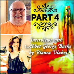 Abbot George Burke and Bianca Vlahos