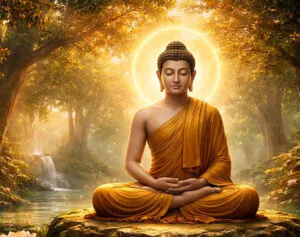 Buddha meditating
