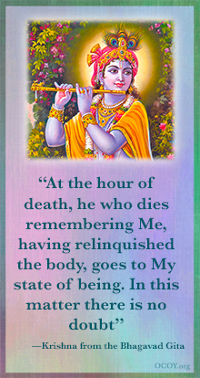 Krishna-realize God at the time of death