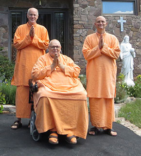The monks of Atma Jyoti Ashram