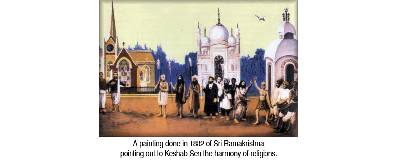 Keshab Sri Ramakrishna painting - harmony of religions