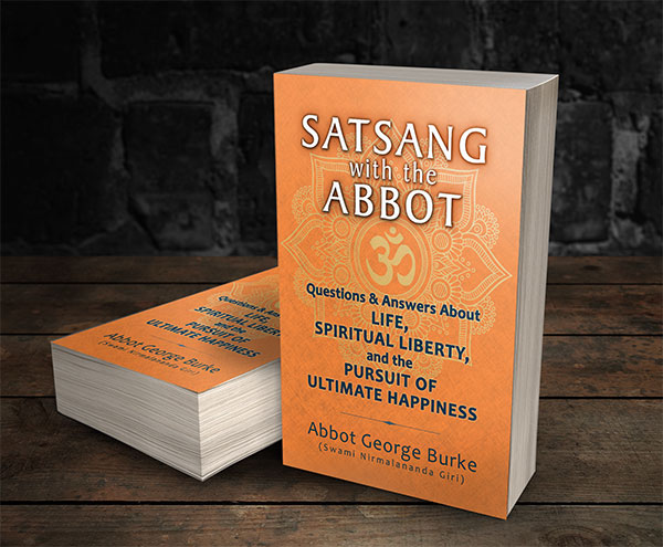 Satsang with the Abbot books on table