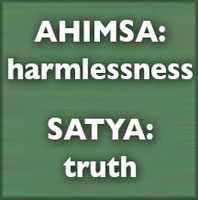 Ahimsa and Satya