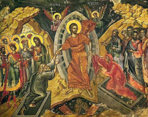Anastasis fresco from Mt. Athos