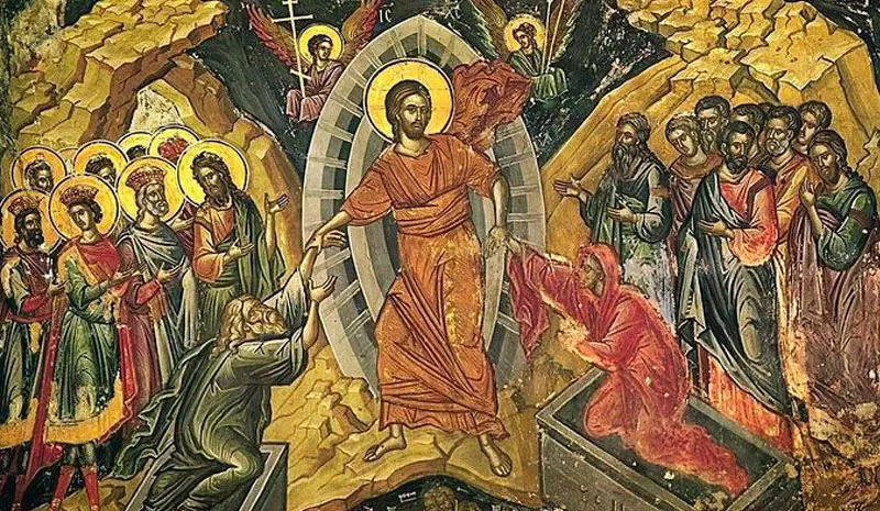 Anastasis fresco from Mt. Athos–The Resurrection of Christ