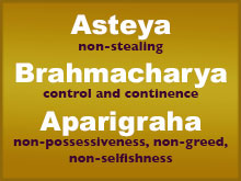 asteya brahmacharya andaparigraha