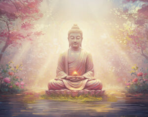 Buddha meditating