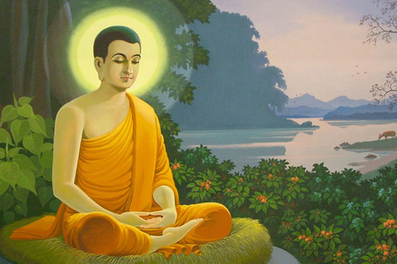 Buddha Meditating – the Worthy Person