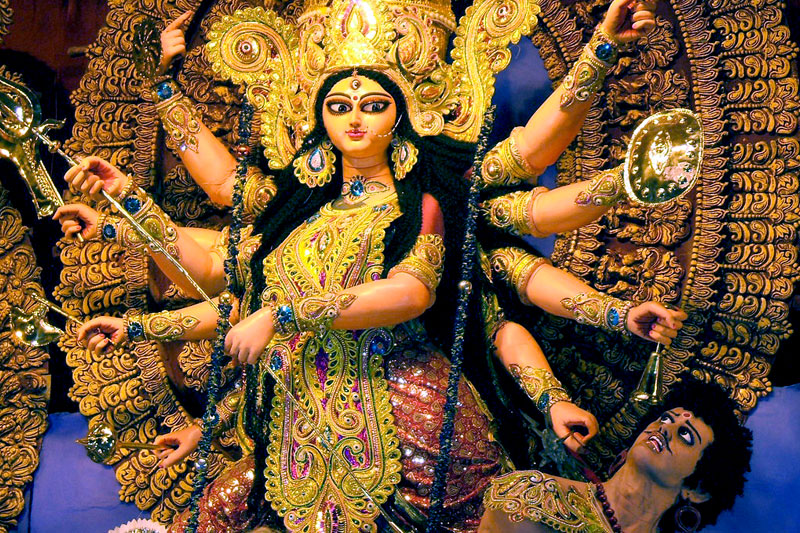 Image of the Devi from Durga Puja