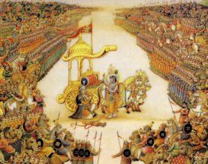 Krishna and Arjuna on the Battlefield
