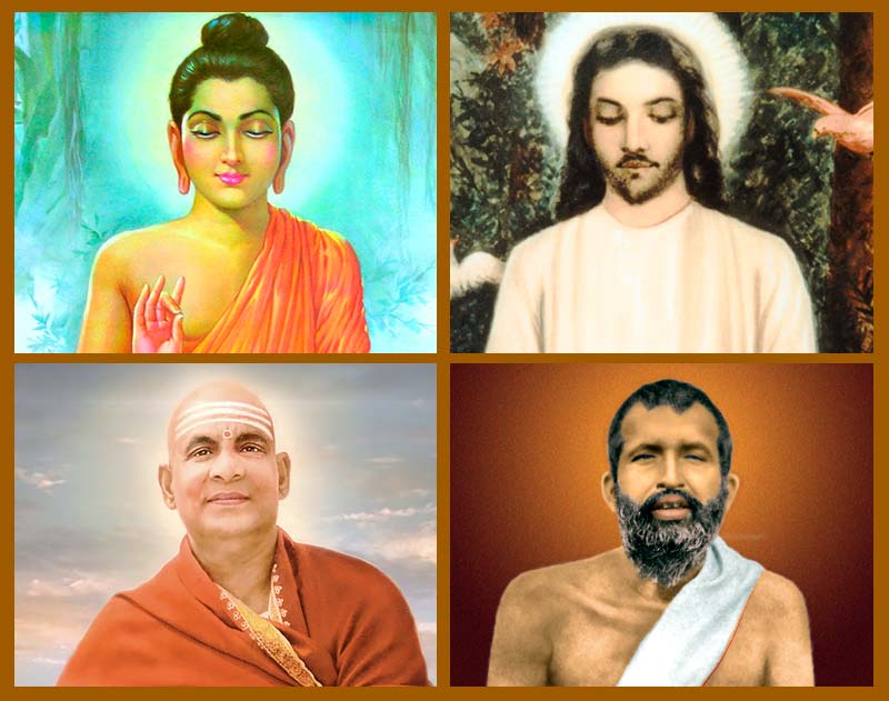 Buddha, Jesus, Swami Sivananda, Sri Ramakrishna