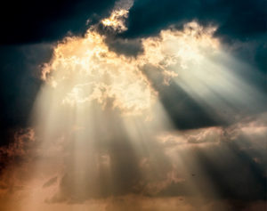 heaven - rays through clouds