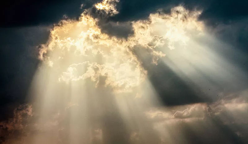 heaven - rays through clouds