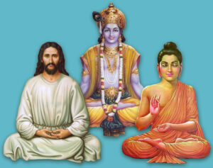 Jesus, Buddha, and Krishna