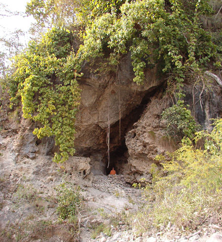 The Jesus Cave near Vashishta Guha in the Himalayas