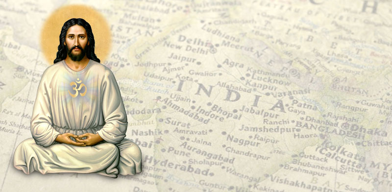 Jesus on Map of India