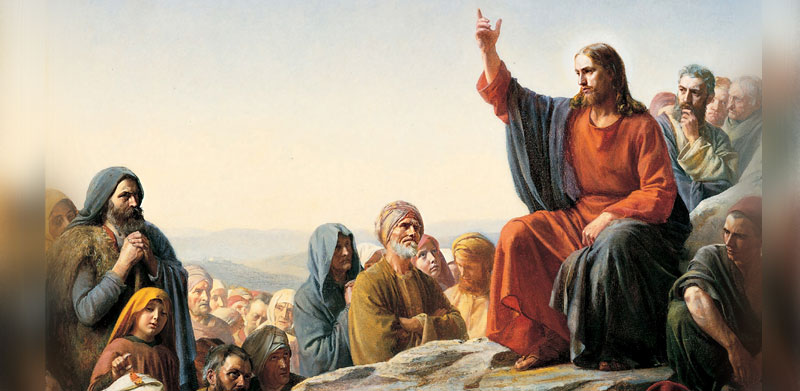 Jesus teaching – painting by Bloch