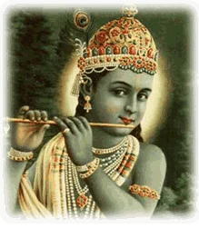 Krishna playing flute
