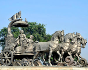 Kurukshetra chariot - Krishna and Arjuna