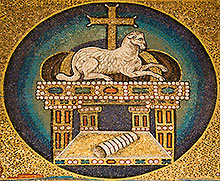 The Lamb on the Throne mosaic