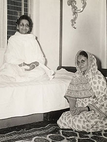 Anandamayi Ma and Indira Gandhi