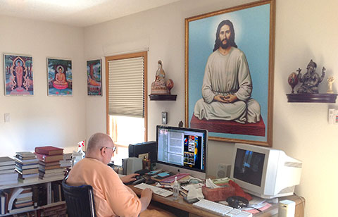 Abbot George in the Light of the Spirit Monastery office