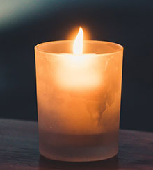 candle for your place for meditation