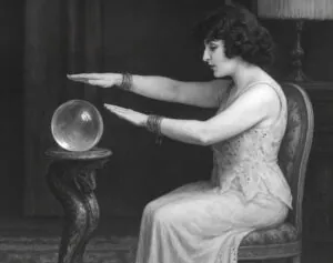 psychic and crystal ball