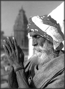 Sadhu at prayer