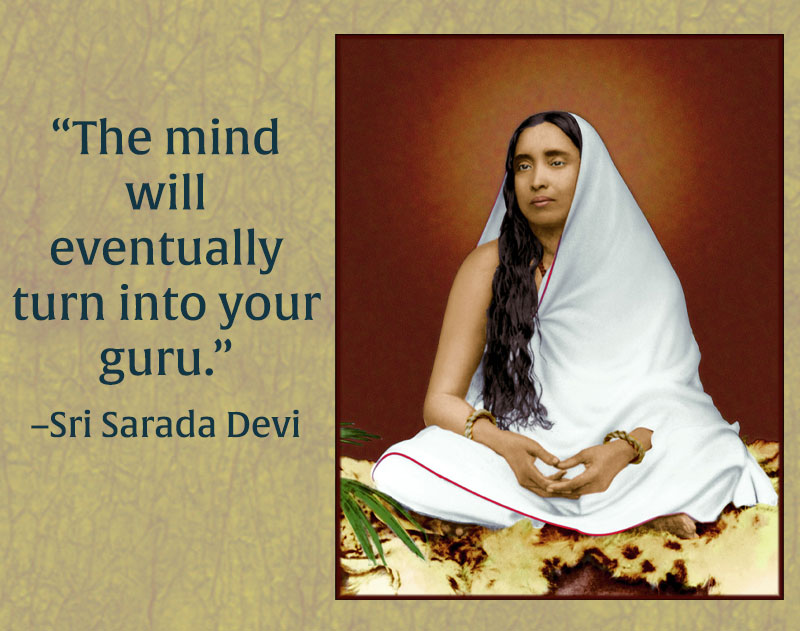 Sri Sarada Devi on the Guru