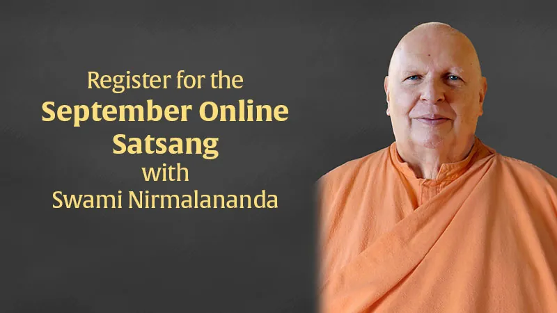 September Satsang with Swami Nirmalananda