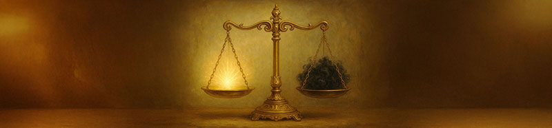 The scales of karma