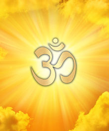 bless with OM and dispel evil spirits