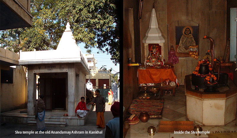 Siva temple at the Anandamayi Ashram in Kankhal, India