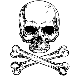 Skull & Crossbones - 4 soul killers