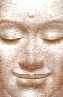 smiling buddha in samadhi