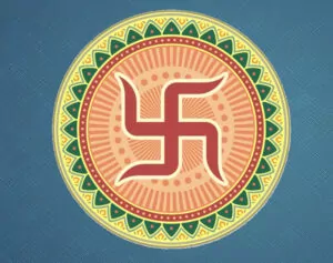 Swastika, symbol of the Aryan Hindus