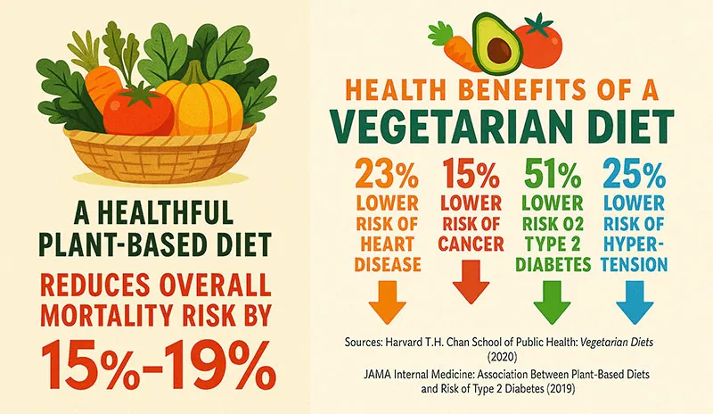 Vegetarian Health Infographic