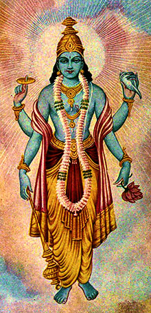 Vishnu, one of the gods and goddesses