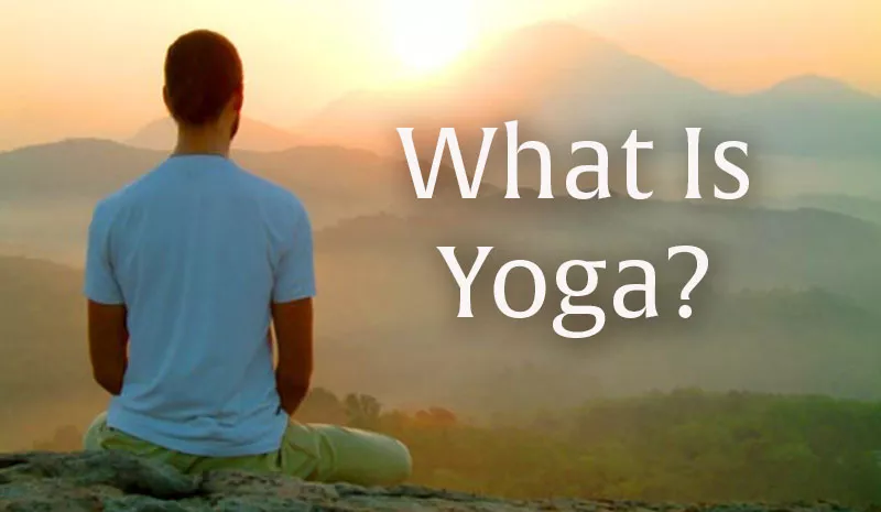 What Is Yoga? meditating man