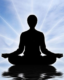 yogi-silhouette in samadhi